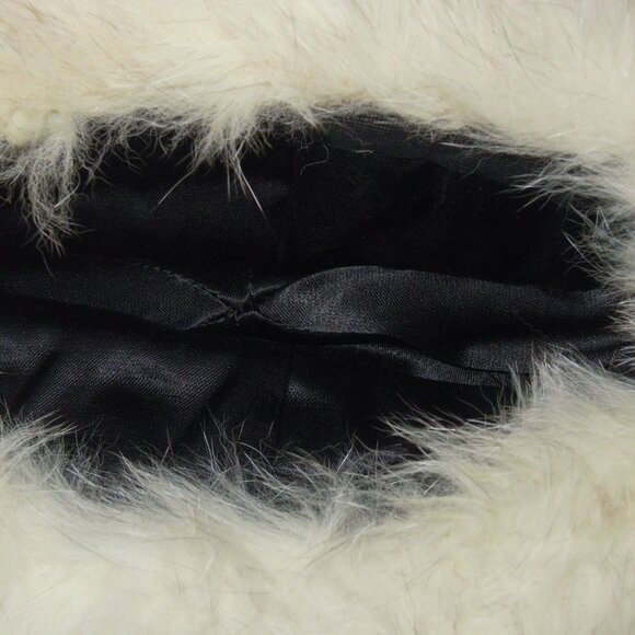 Vintage White Fox Fur Brimmed Hat Crowncap Canada Size Small - Picture 2 of 6